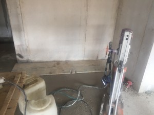 ready to start stitch drilling a service a service riser for PHD1